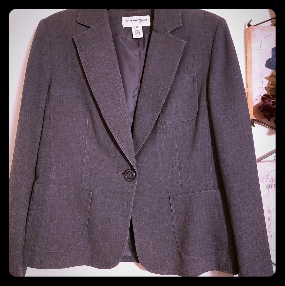 Jones NY Gray Women's Blazer